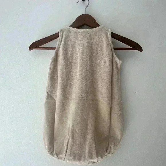 NWT The Simple Folk The Journey Romper Ecru 4/5y Organic Terry cloth - Picture 6 of 14